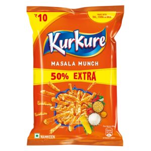 Kurkure, Masala Munch, 36g/38g (25.3g+12.7g EXTRA)
